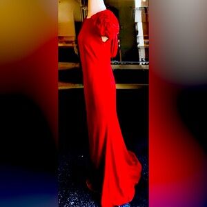 JS Collections:  Red Evening Dress 
Nearly New. Gently Worn Once. Asking $125